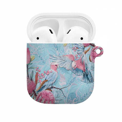 Galah Birds Australia Baby Blue & Pink AirPods Case - Aussie Hoodie