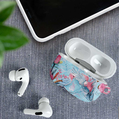Galah Birds Australia Baby Blue & Pink AirPods Case - Aussie Hoodie