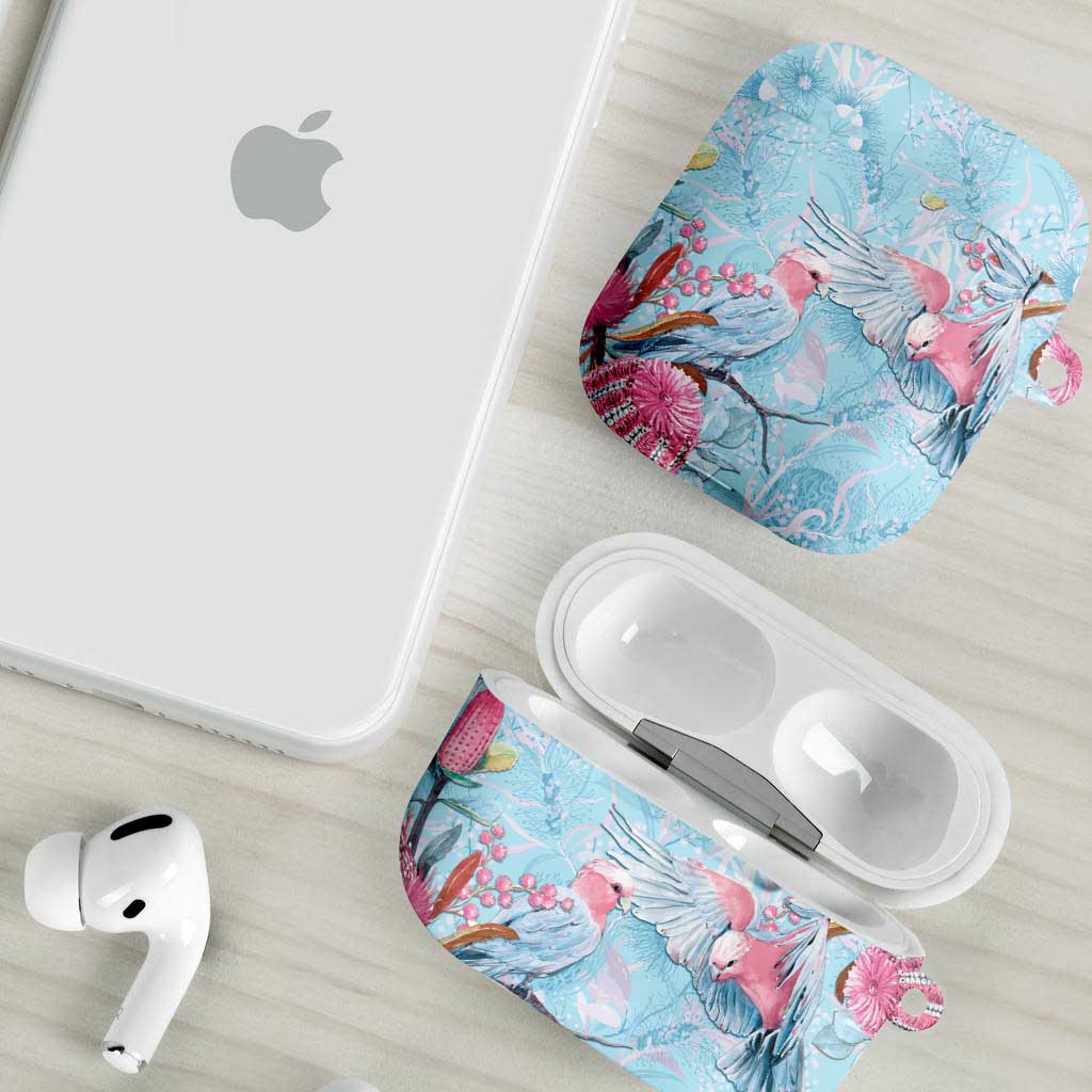 Galah Birds Australia Baby Blue & Pink AirPods Case - Aussie Hoodie