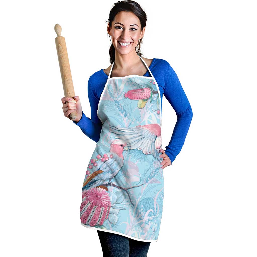 Galah Birds Australia Baby Blue & Pink Apron - Aussie Hoodie