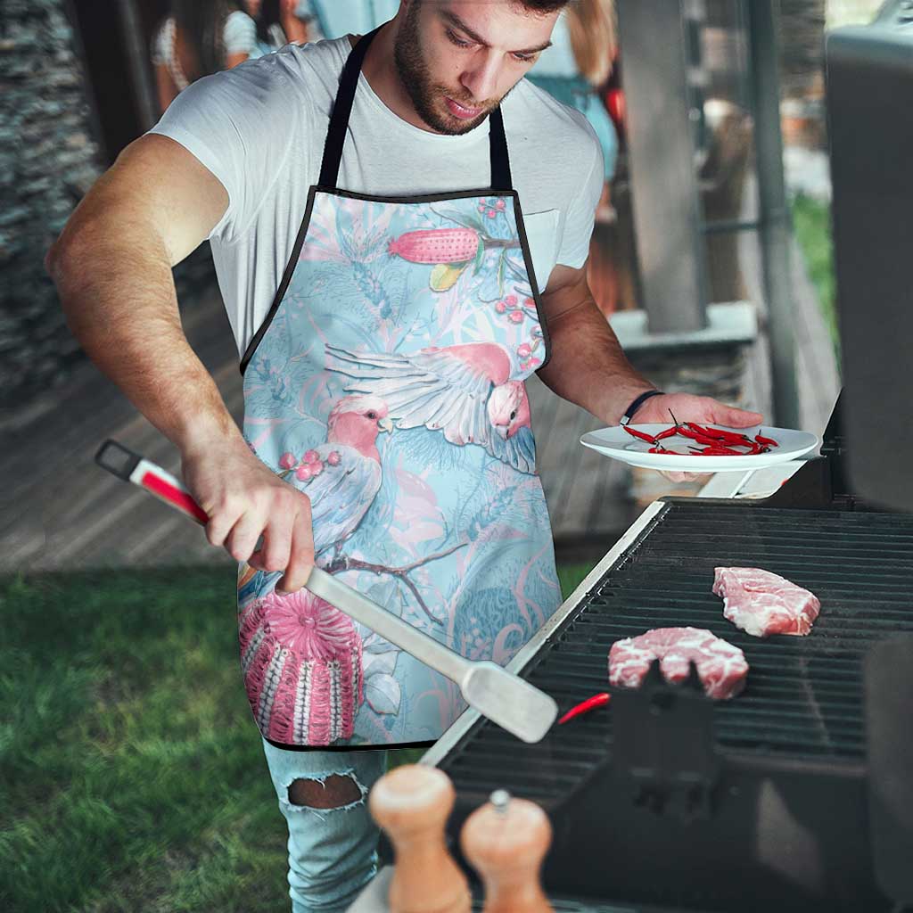 Galah Birds Australia Baby Blue & Pink Apron - Aussie Hoodie