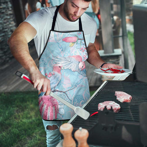 Galah Birds Australia Baby Blue & Pink Apron - Aussie Hoodie