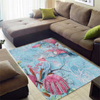 Galah Birds Australia Baby Blue & Pink Area Rug - Aussie Hoodie