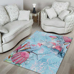 Galah Birds Australia Baby Blue & Pink Area Rug - Aussie Hoodie