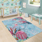 Galah Birds Australia Baby Blue & Pink Area Rug - Aussie Hoodie