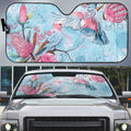 Galah Birds Australia Baby Blue & Pink Auto Sun Shade - Aussie Hoodie