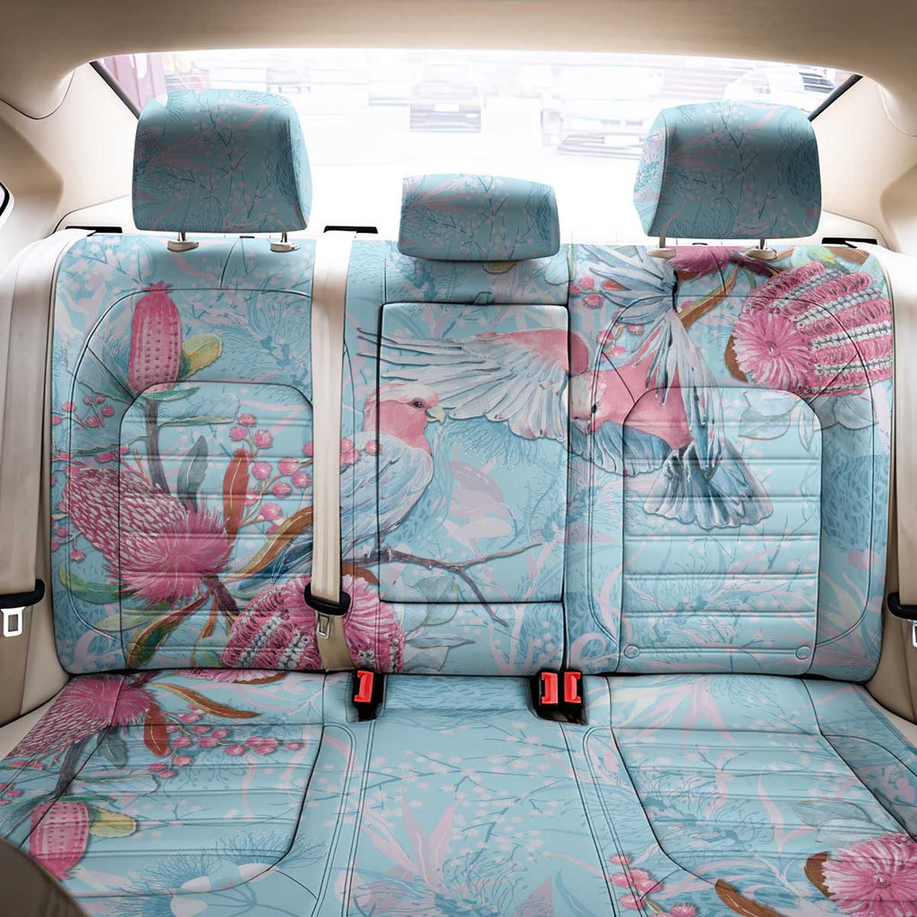 Galah Birds Australia Baby Blue & Pink Back Car Seat Cover - Aussie Hoodie