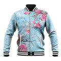 Galah Birds Australia Baby Blue & Pink Baseball Jacket - Aussie Hoodie