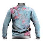Galah Birds Australia Baby Blue & Pink Baseball Jacket - Aussie Hoodie