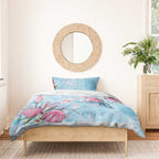 Galah Birds Australia Baby Blue & Pink Bedding Set - Aussie Hoodie