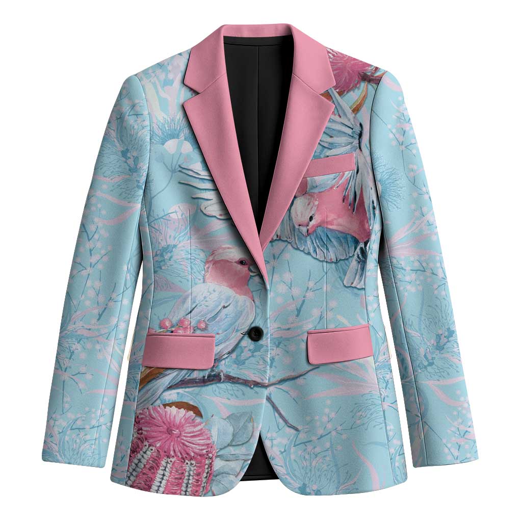 Galah Birds Australia Baby Blue & Pink Blazer - Aussie Hoodie