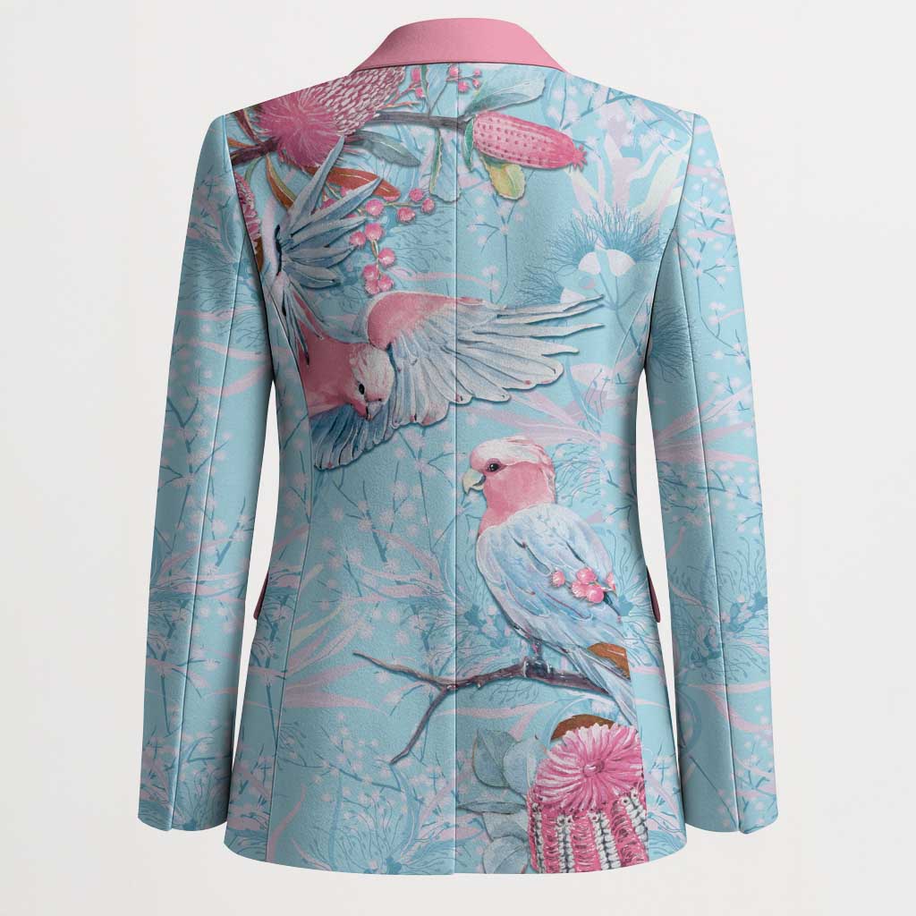Galah Birds Australia Baby Blue & Pink Blazer - Aussie Hoodie