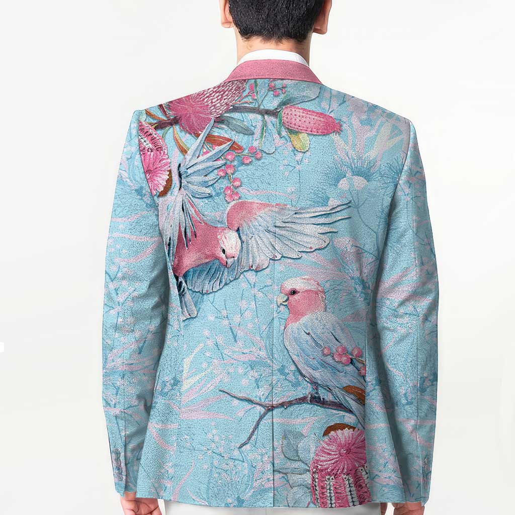 Galah Birds Australia Baby Blue & Pink Blazer - Aussie Hoodie