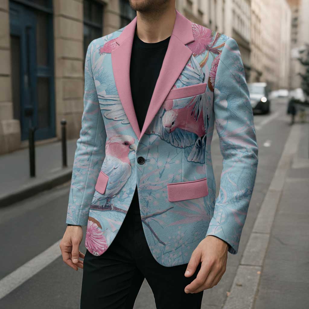 Galah Birds Australia Baby Blue & Pink Blazer - Aussie Hoodie