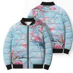 Galah Birds Australia Baby Blue & Pink Bomber Puffer Jacket - Aussie Hoodie