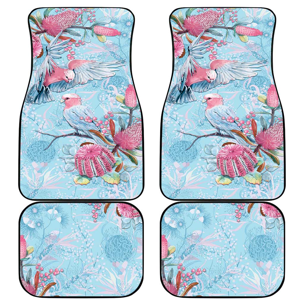 Galah Birds Australia Baby Blue & Pink Car Mats - Aussie Hoodie