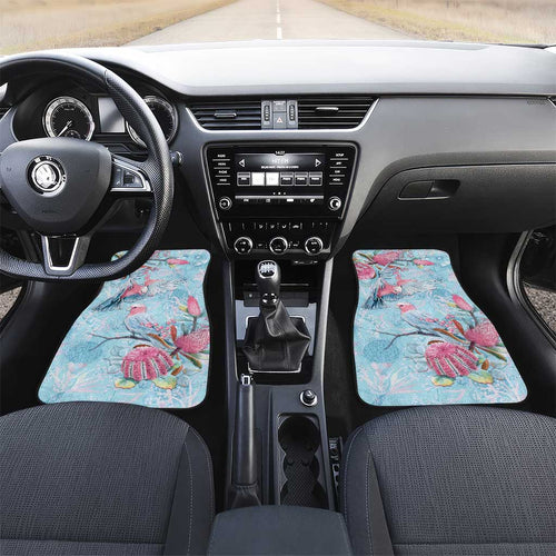 Galah Birds Australia Baby Blue & Pink Car Mats - Aussie Hoodie