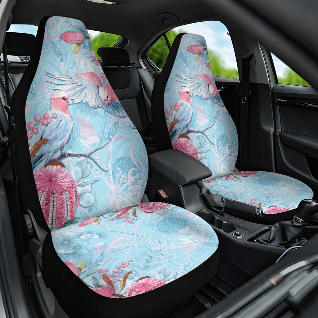 Galah Birds Australia Baby Blue & Pink Car Seat Cover - Aussie Hoodie