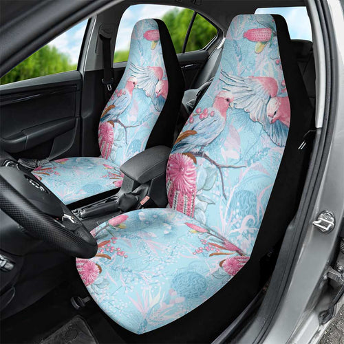 Galah Birds Australia Baby Blue & Pink Car Seat Cover - Aussie Hoodie