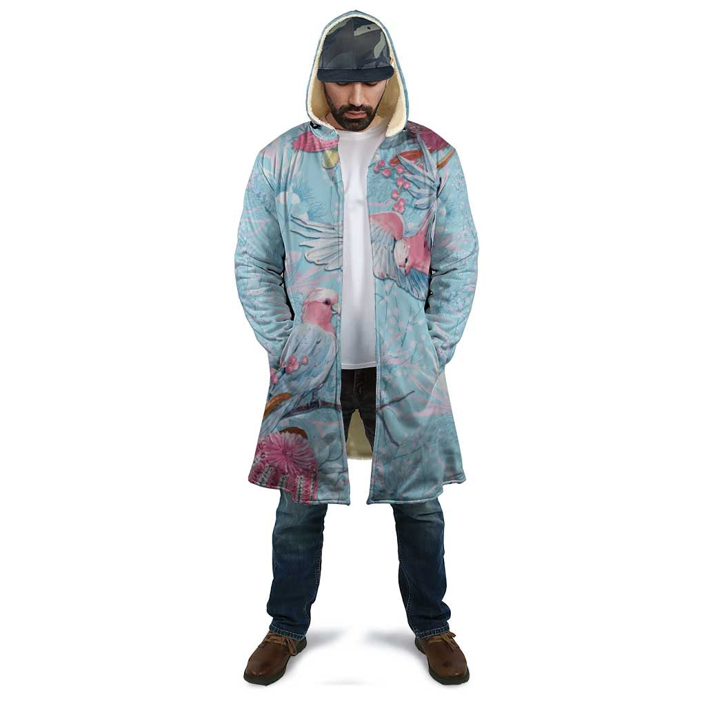 Galah Birds Australia Baby Blue & Pink Cloak - Aussie Hoodie