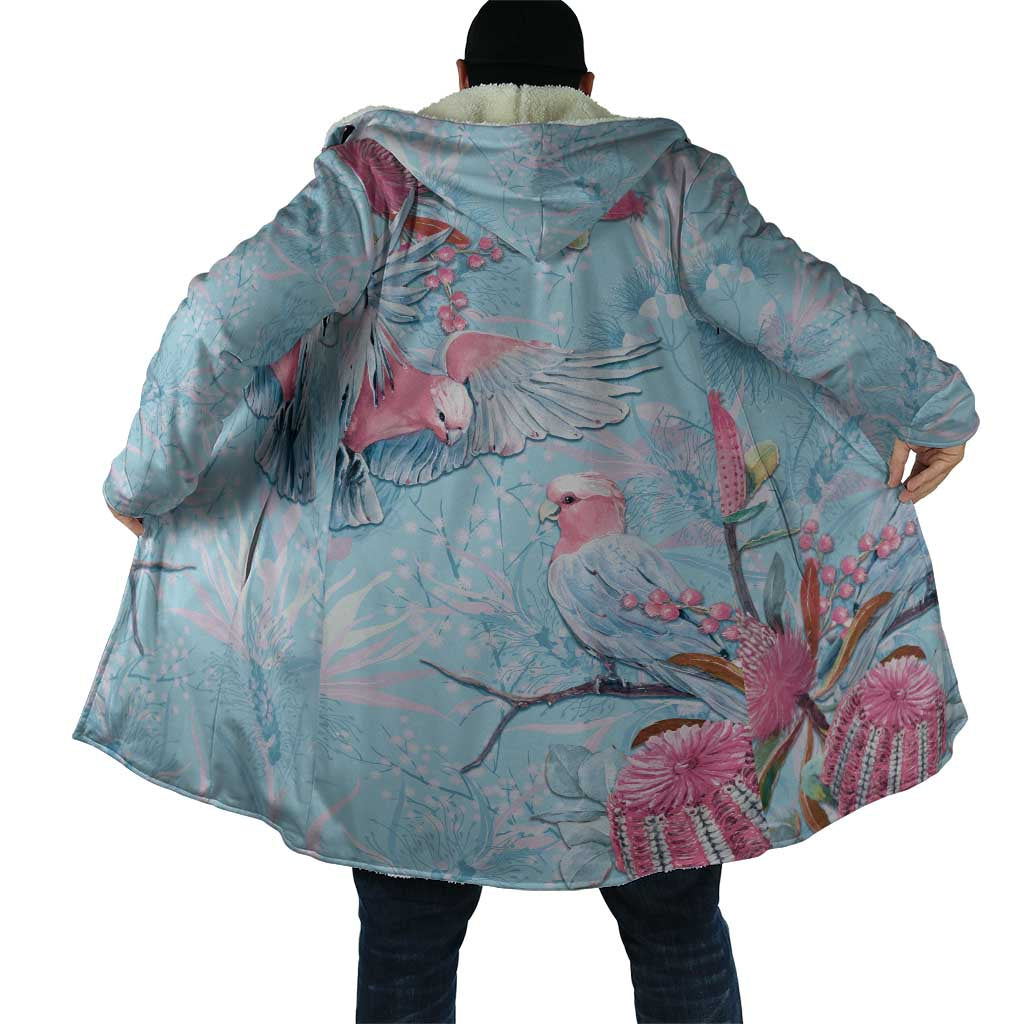 Galah Birds Australia Baby Blue & Pink Cloak - Aussie Hoodie