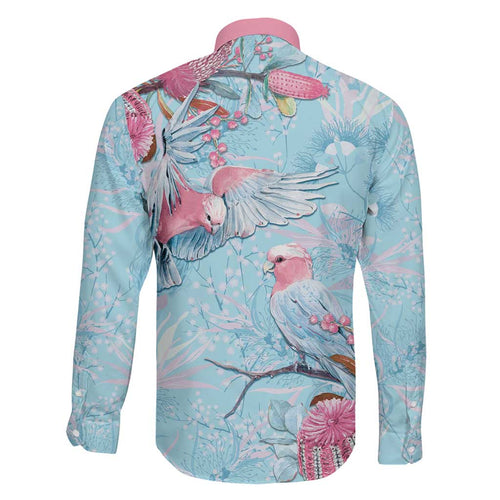 Galah Birds Australia Baby Blue & Pink Family Matching Mermaid Dress and Hawaiian Shirt - Aussie Hoodie