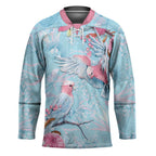 Galah Birds Australia Baby Blue & Pink Hockey Jersey - Aussie Hoodie