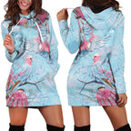 Galah Birds Australia Baby Blue & Pink Hoodie Dress - Aussie Hoodie