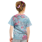 Galah Birds Australia Baby Blue & Pink Kid T Shirt - Aussie Hoodie