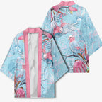 Galah Birds Australia Baby Blue & Pink Kimono - Aussie Hoodie