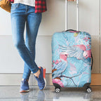 Galah Birds Australia Baby Blue & Pink Luggage Cover - Aussie Hoodie