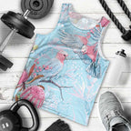 Galah Birds Australia Baby Blue & Pink Men Tank Top - Aussie Hoodie