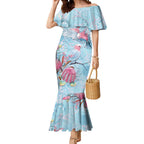 Galah Birds Australia Baby Blue & Pink Mermaid Dress - Aussie Hoodie