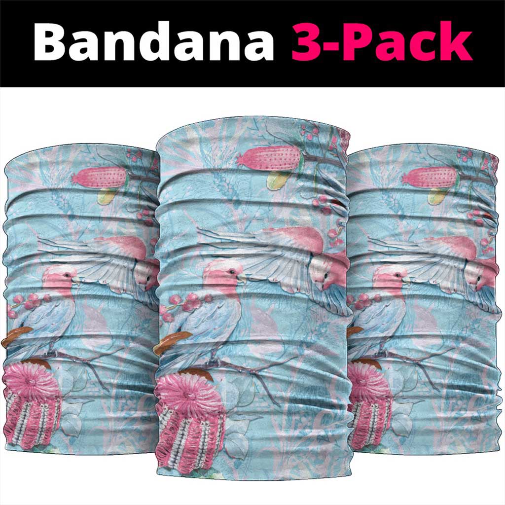 Galah Birds Australia Baby Blue & Pink Neck Gaiter - Aussie Hoodie