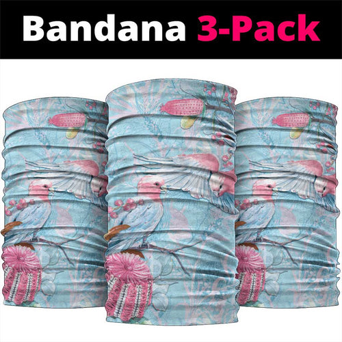 Galah Birds Australia Baby Blue & Pink Neck Gaiter - Aussie Hoodie