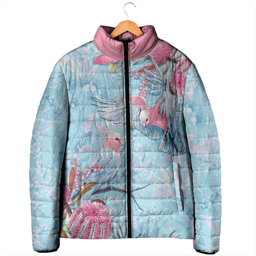 Galah Birds Australia Baby Blue & Pink Padded Jacket - Aussie Hoodie