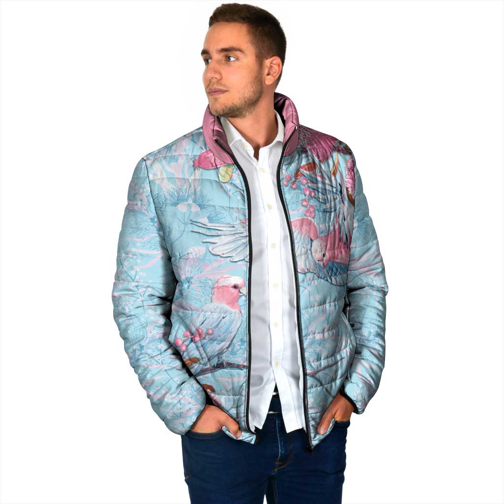 Galah Birds Australia Baby Blue & Pink Padded Jacket - Aussie Hoodie