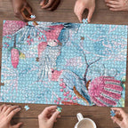 Galah Birds Australia Baby Blue & Pink Puzzle - Aussie Hoodie