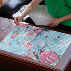 Galah Birds Australia Baby Blue & Pink Puzzle - Aussie Hoodie