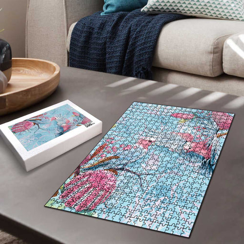 Galah Birds Australia Baby Blue & Pink Puzzle - Aussie Hoodie