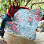 Galah Birds Australia Baby Blue & Pink Quilt - Aussie Hoodie