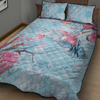 Galah Birds Australia Baby Blue & Pink Quilt Bed Set - Aussie Hoodie