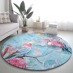 Galah Birds Australia Baby Blue & Pink Round Carpet - Aussie Hoodie