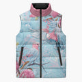 Galah Birds Australia Baby Blue & Pink Sleeveless Puffer Jacket - Aussie Hoodie