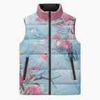 Galah Birds Australia Baby Blue & Pink Sleeveless Puffer Jacket - Aussie Hoodie