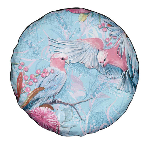 Galah Birds Australia Baby Blue & Pink Spare Tire Cover - Aussie Hoodie