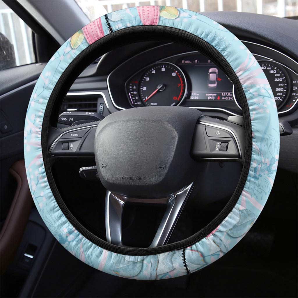 Galah Birds Australia Baby Blue & Pink Steering Wheel Cover - Aussie Hoodie