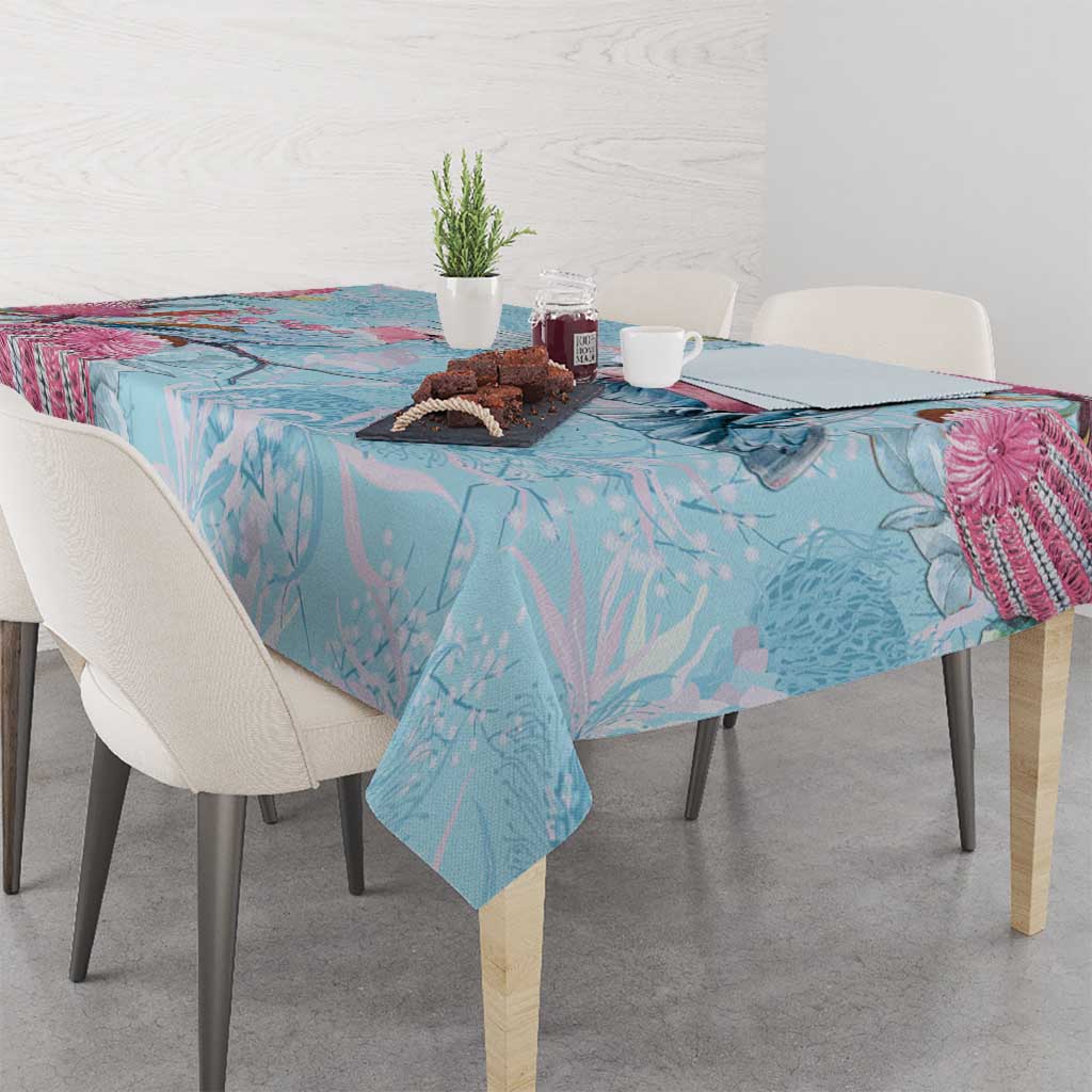 Galah Birds Australia Baby Blue & Pink Tablecloth - Aussie Hoodie