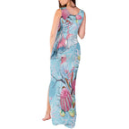 Galah Birds Australia Baby Blue & Pink Tank Maxi Dress - Aussie Hoodie