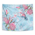 Galah Birds Australia Baby Blue & Pink Tapestry - Aussie Hoodie